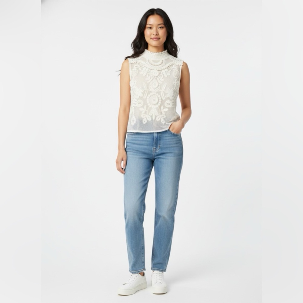 Elegant Cream Lace Blouse
